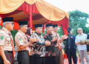 Kadisdikpora Aidil Hadiri Pembukaan Scout Camp UP Tuanku Tambusai ke 2