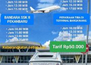 Kabar Gembira,Trayek Bandara Sultan Syarif Kasim II Pekanbaru – Terminal Bangkinang Kembali Dibuka