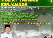 Malam Ini Pemda Kampar Hadirkan Imam Mesir Sholat Tarawih di MIC Bangkinang