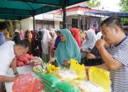 Dibuka Pj Bupati Hambali, Pemda Kampar Gelar Pasar Murah di Desa Padang Luas