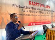 Bawaslu Kampar Gelar Rapat Evaluasi Pengawasan Pemutakhiran Data Pemilih