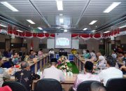 Bersama OPD, Pj Bupati Kampar Sambut Kuker Perdana Pj Gubri Rahman Hadi