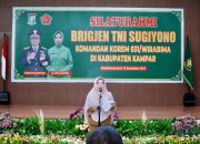 Pj Sekda Kampar Sambut Silahturahmi Danrem 031/WB