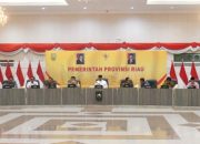 Pemda Kampar Hadiri Rakor Persiaapn dan Kesiapan Pilkada Serentak 2024