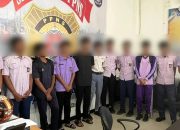 Tim Patroli Satpol PP Kampar Lakukan Razia Jam Sekolah, Puluhan Pelajar Terjaring