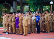 Setelah Dilantik, Bupati Kampar Pimpin Apel Senin Pagi dan Berikan Amanat
