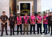 Korupsi Dana KUR 60 M Bank BUMN KCP Bangkinang, 5 Tersangka Resmi Ditahan Kejari Kampar