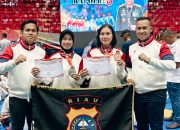 Bangga, Polwan Polda Riau Raih Medali di Kejuaraan Taekwondo Kapolri Cup