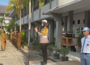 Satlantas Polres Kampar Kampanyekan Keselamatan Berkendara dan Peduli Lingkungan di SMAN 1 Bangkinang Kota