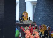 Bunda PAUD Kampar Hadiri Peringatan Hari Anak Nasional Tingkat Kabupaten, Launching GERCEP PAUD