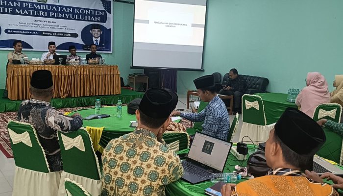 Kemenag Kampar Taja Pelatihan Konten Kreatif untuk Penyuluh Agama