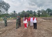 Wakil Bupati Kampar Kunjungi Kolam Ikan Patin Yonif 132 Bima Sakti