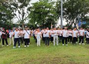 Upacara Peringati HAORNAS Ke 42 Tahun 2025 di Lapangan Pelajar Bangkinang, Ini Kata Ketua Pengkab PBSI Kampar