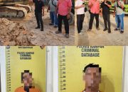 Polres Kampar Obrak-abrik Galian C Ilegal, 2 Pelaku dan Alat Berat Berhasil Diamankan