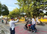 Upaya Dishub Kampar Atasi Kemacetan Lalu Lintas, Turun Langsung Lakukan Pengamanan