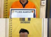 Terekam CCTV Curi Kotak Infak, Dua Remaja Diamankan Polres Kampar