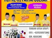 DPD Golkar Kampar Gelar Rangkaian Kegiatan HUT ke-61, Ajak Masyarakat Hidup Sehat dan Peduli Sesama