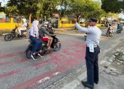 Dishub Kampar Lakukan Pengamanan Lalu Lintas Dihari Pertama Masuk Sekolah