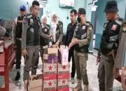 Tim Yustisi Satpol PP Kampar Lakukan Operasi Kedai Remang-remang di Suka Mulya, Amankan Puluhan Miras