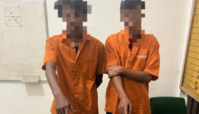 Polsek Tambang Tangkap Dua pelaku Narkoba di Desa Parit Baru
