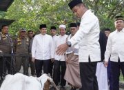 Usai Shalat Id, Bupati Kampar Tinjau Posko Kurban di Berbagai Titik