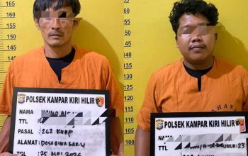 Karena Sakit Hati, Dua Pelaku Pengeroyokan Diringkus Polsek Kampar Kiri Hili
