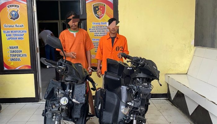 Polsek Tapung Tangkap Dua Pelaku Begal di Desa Petapahan
