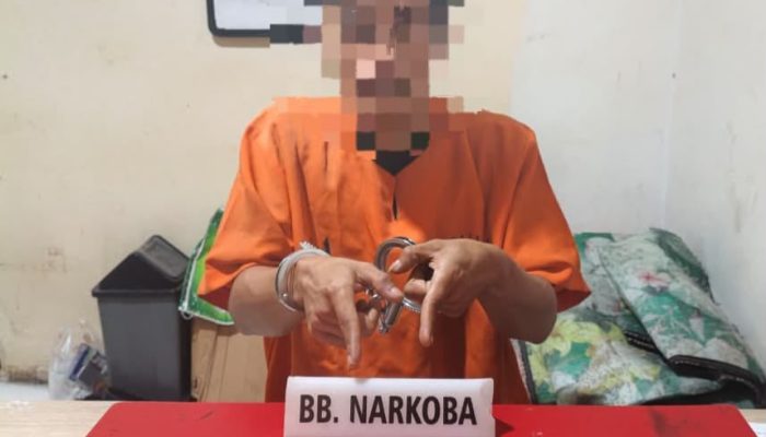 Satresnarkoba Polres Kampar Tangkap Pengguna Sabu di Desa Ganting Damai Salo