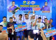 Pasangan Bupati Ahmad Yuzar/Wahyu Juara Turnamen Badminton Korpri Cup 2026