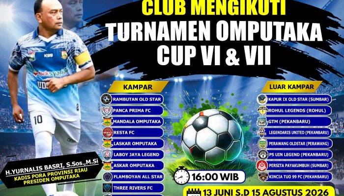 Ramaikan, Besok Sore Omputaka Cup VI & VII Riau-Sumbar Akan Bergulir di Stadion Anggun-anggun