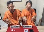 Dua Pelaku Narkoba di Desa Ridan Permai Diciduk Polres Kampar