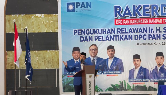 Gelar Rakerda I, DPD PAN Kampar Optimis Akan Jadi Salah Satu Kekuatan Utama Riau Pemilu 2029