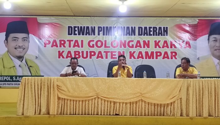 Repol Pimpin Rapat Pleno, DPD II Golkar Kampar Lakukan Persiapan Musda