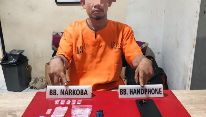 Polres Kampar Tangkap Warga Ridan Permai, Sita 5 Paket Sabu-Sabu