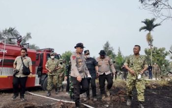 Bupati Ahmad Yuzar bersama Pangdam XIX/Tuanku Tambusai dan Plt Gubri Tinjau dan Tangani Kebakaran
