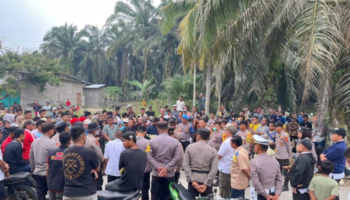 Aksi Damai Sei Jernih, Tuntut PT Agrinas Palma Nusantara Eks PT Johan Sentosa Selesaikan Hak Masyarakat
