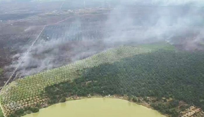 Kapolda Riau Patroli Udara, Pastikan Karhutla Pelalawan Ditangani hingga Tuntas