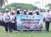 LPembukaan Porsenijar Riau 2026 Meriah, Kontingen PGRI Kampar Tampil dalam Defile