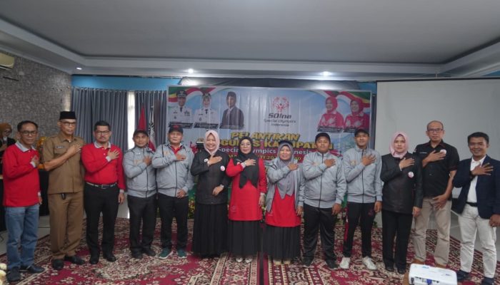 Lantik Pengurus SOIna dan Lepas Atlet PeSONas 2026, Wabup Kampar: Kalian Kebanggaan Kita Semua