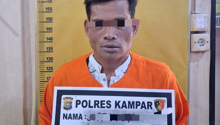 Polres Kampar Tangkap Ayah Tiri yang Cabuli Bocah 6 Tahun hingga Alami Pendarahan